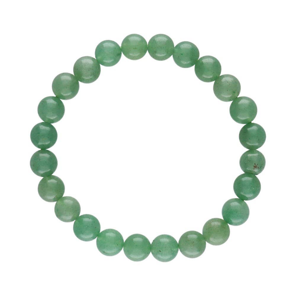 Pulsera de Cuarzo Verde de 8 mm