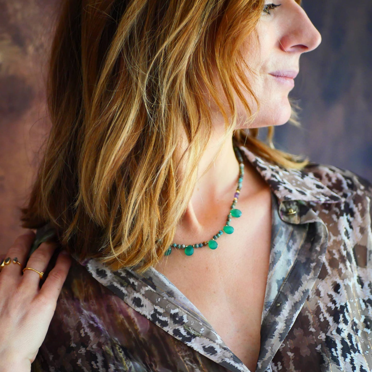 COLLAR CHANDI ÓNIX VERDE