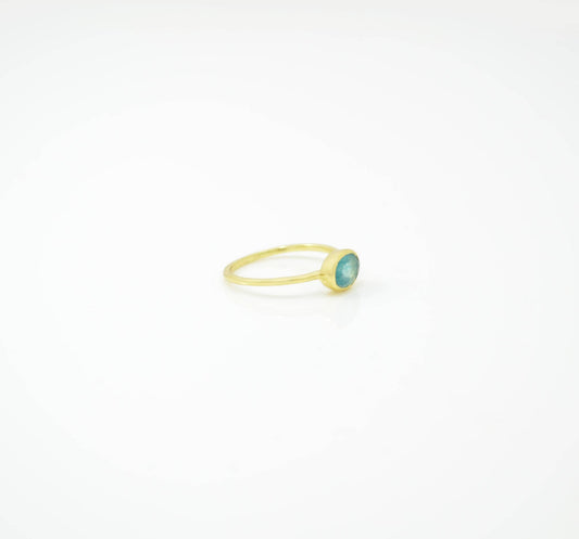 ANILLO OVALADO APATITA AZUL