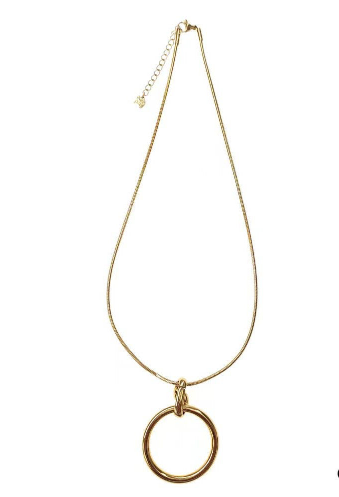 Collar cadena círculo acero inoxidable Coco