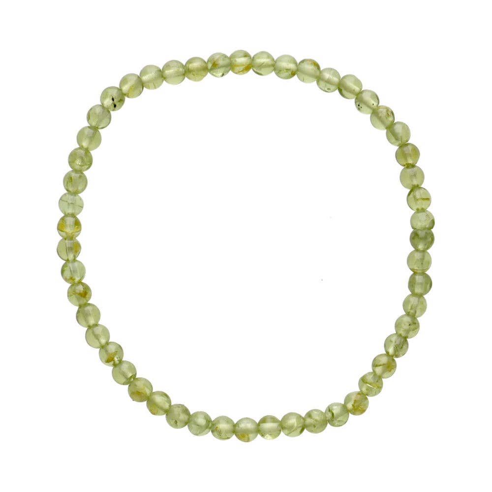 Pulsera de Peridoto de 4 mm
