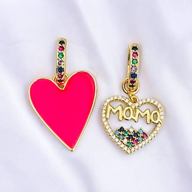 Pendientes de aro Mama Color