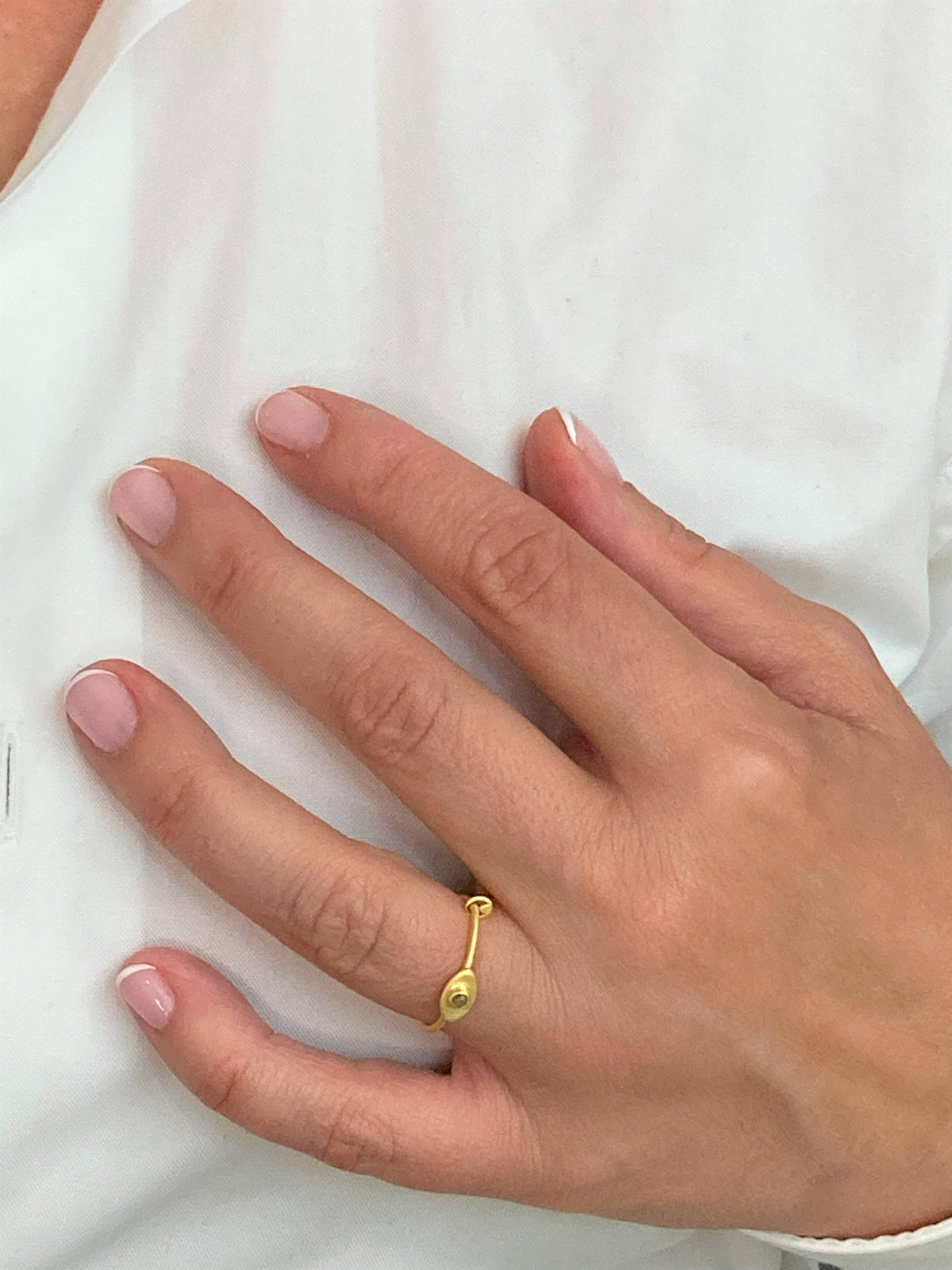 Anillos: Minimalista:Turmalina. Hecho a mano