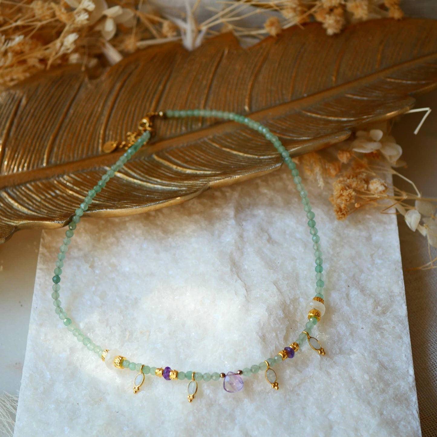 COLLAR CHAMAK AVENTURINA