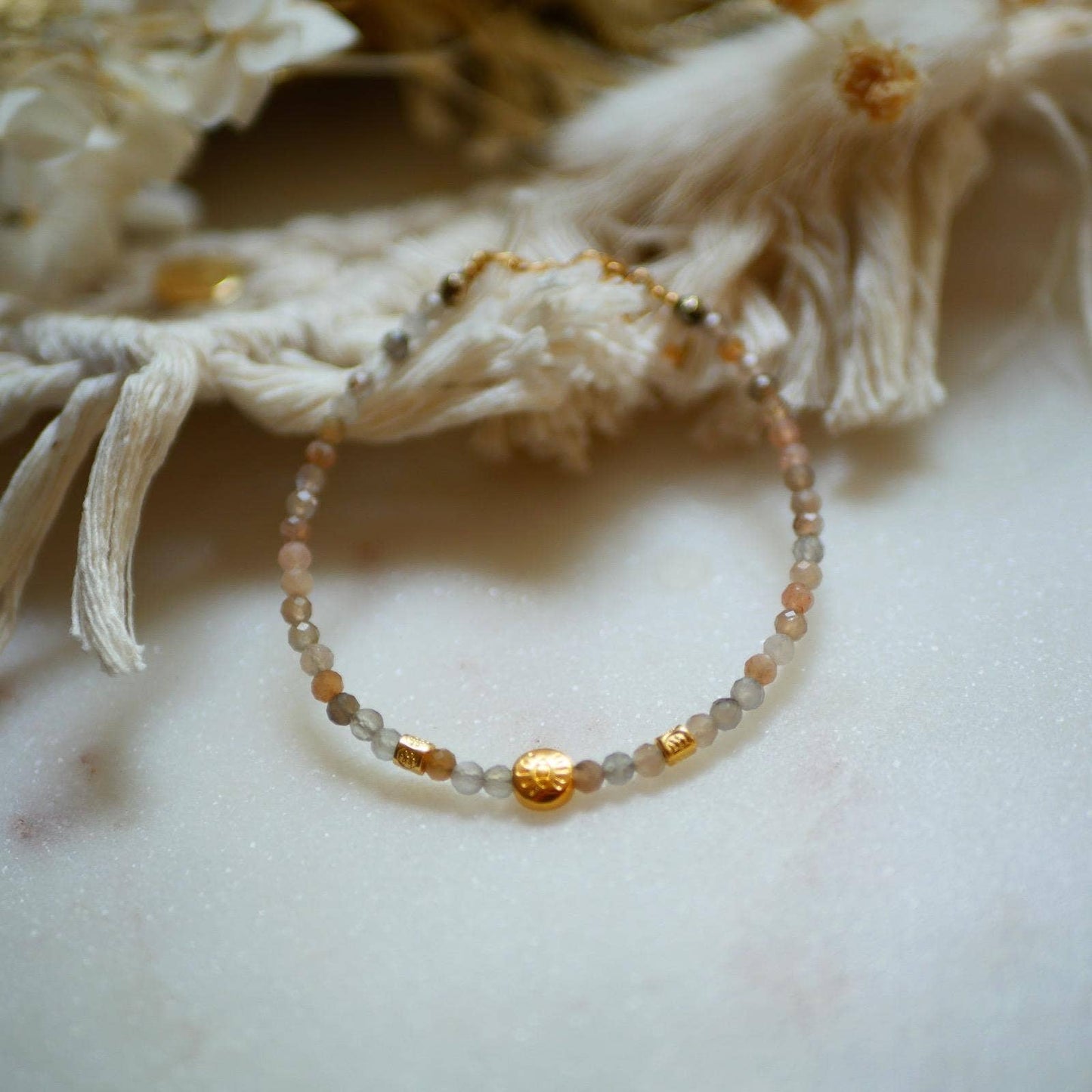 PULSERA VIC NARANJA LUNA PIEDRA