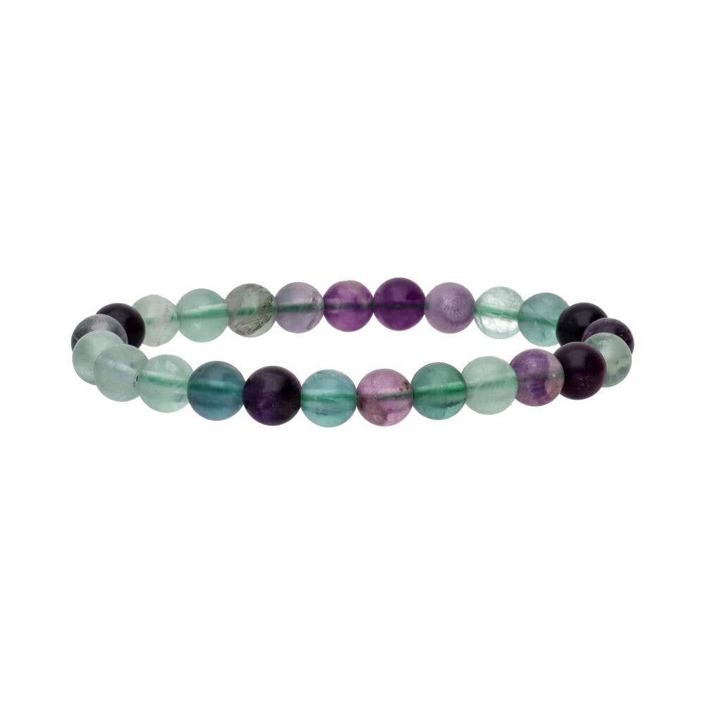 Pulsera de Fluorita Arcoíris Verde 8mm
