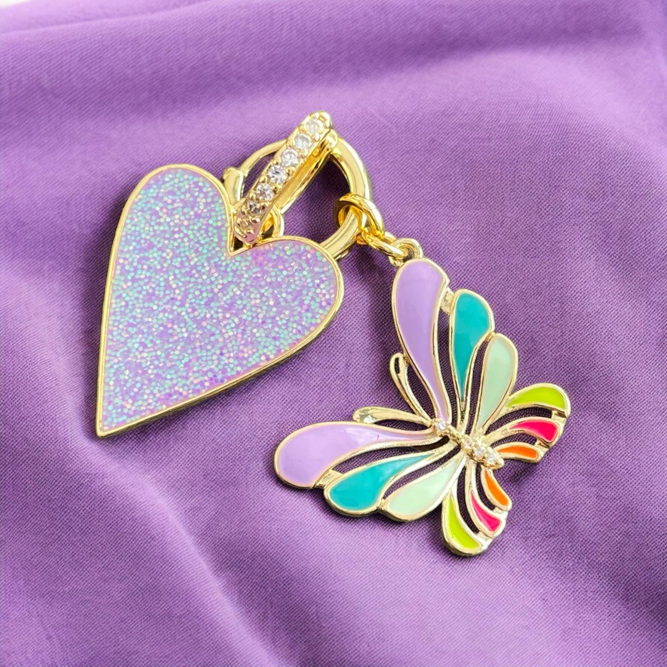 Pendientes de aro My Muticolor Butterfly