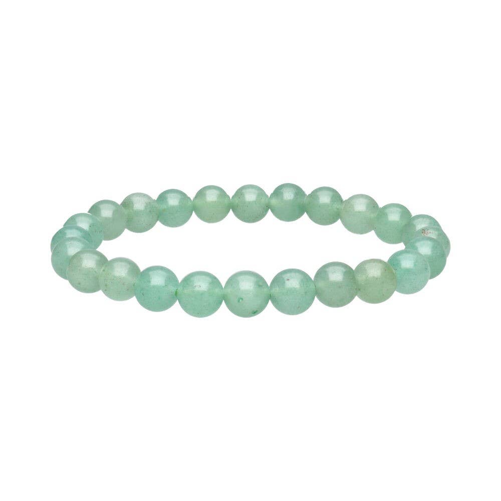 Pulsera de Cuarzo Verde de 8 mm