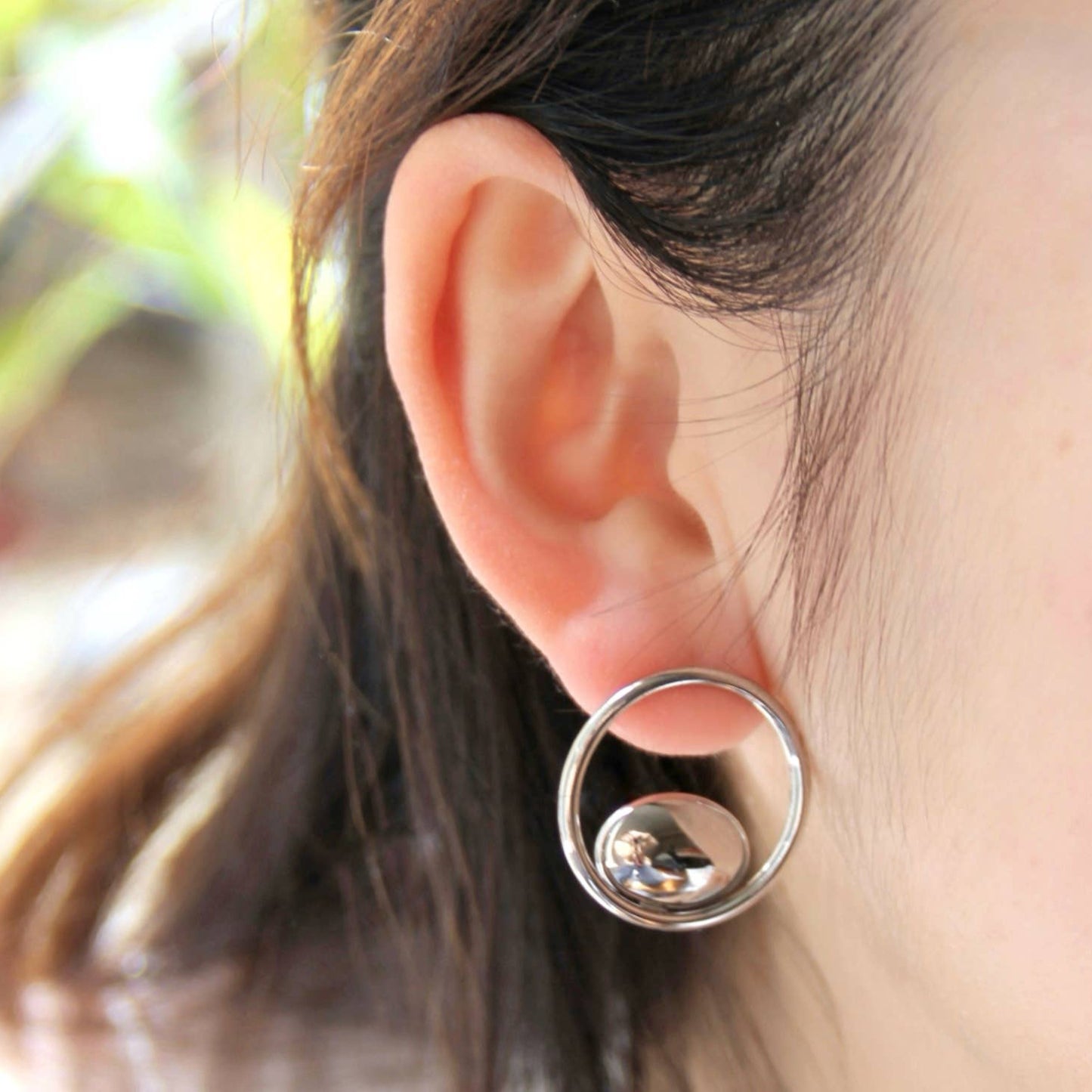 Pendientes circulares Alize de acero inoxidable