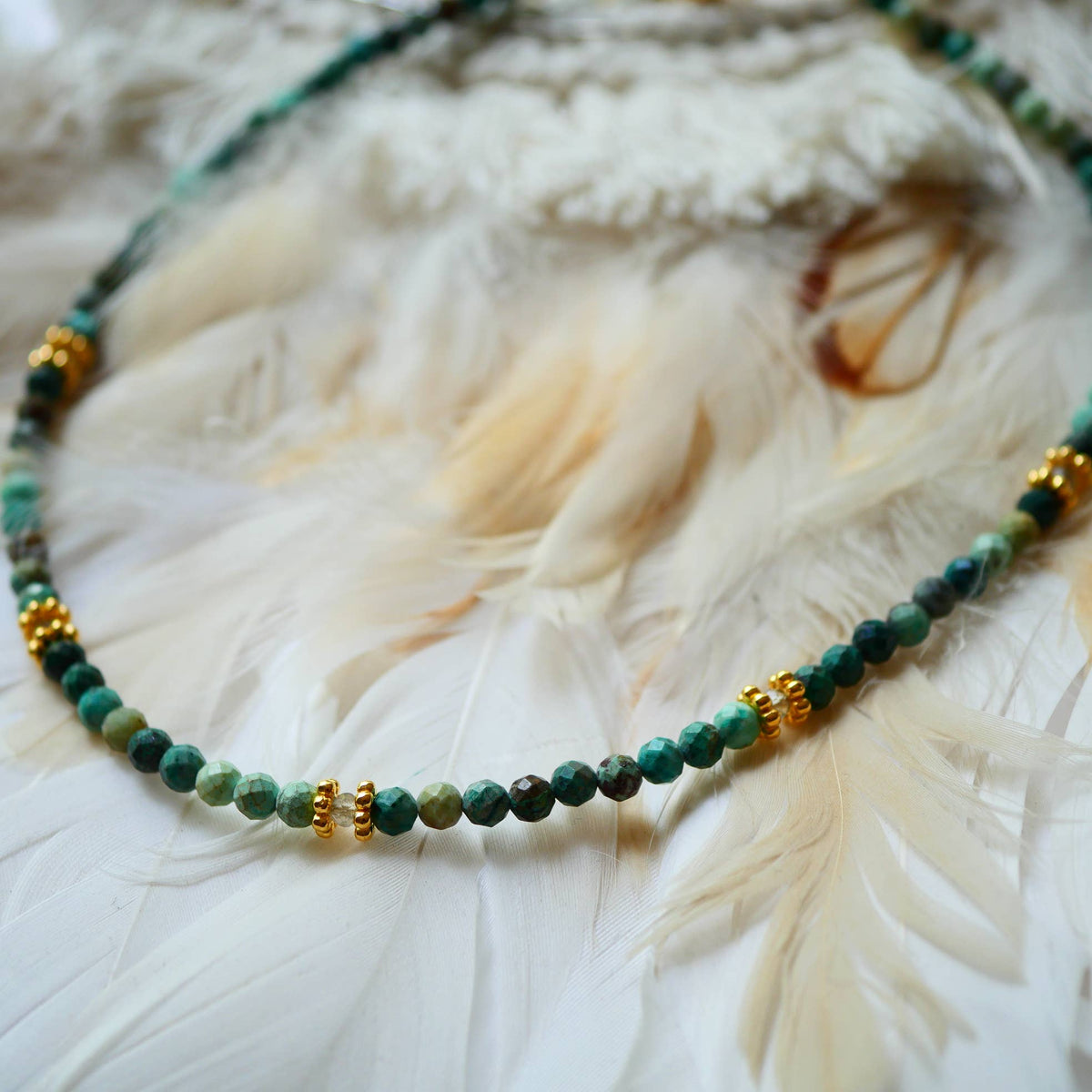 Collar PAOLA – Piedras Naturales (Granate, Apatita, Turquesa o Turmalina Multicolor)