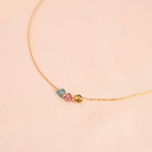 Collar de turmalina piedra natural