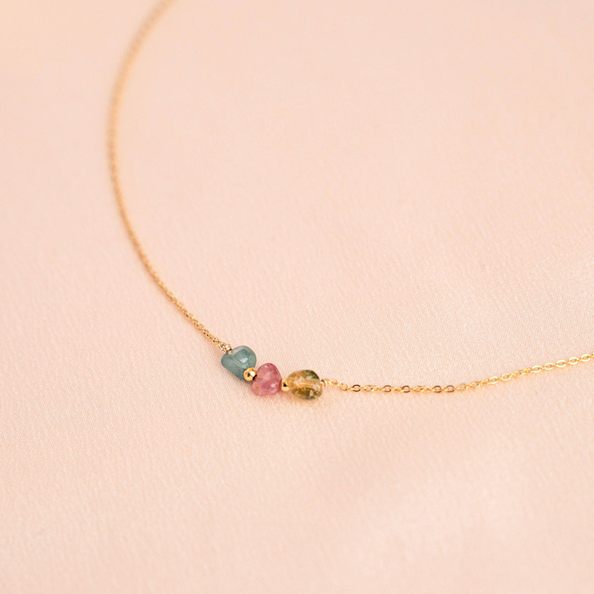 Collar de turmalina piedra natural