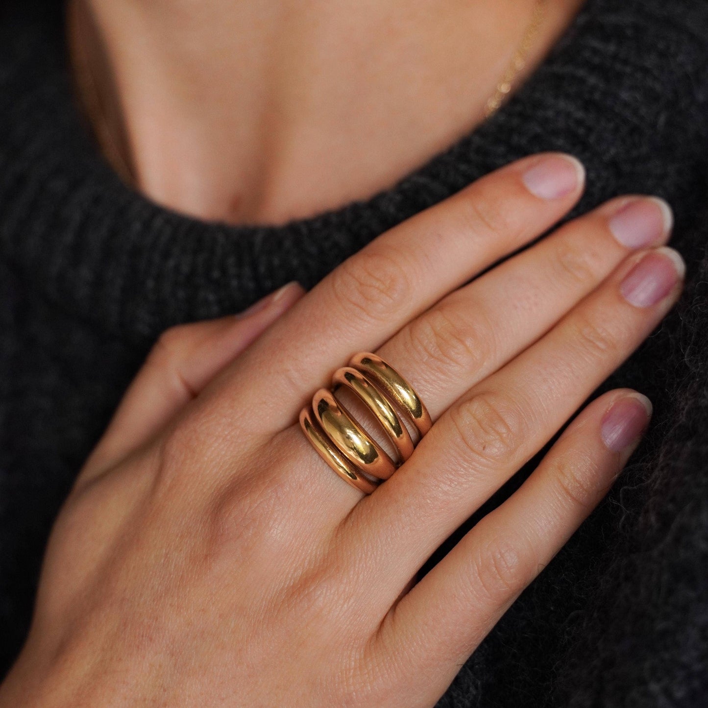 Anillo multihileras de mujer