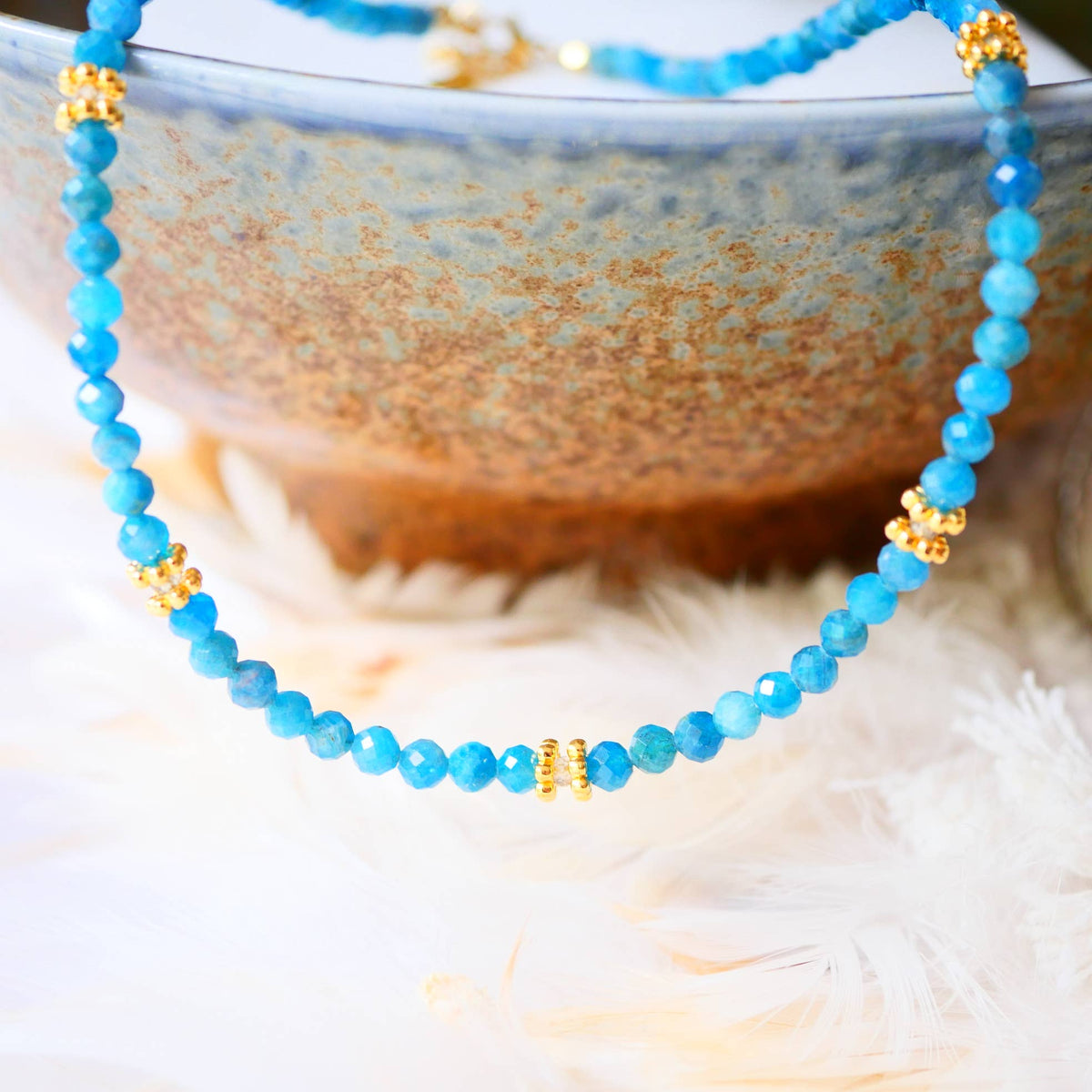 Collar PAOLA – Piedras Naturales (Granate, Apatita, Turquesa o Turmalina Multicolor)