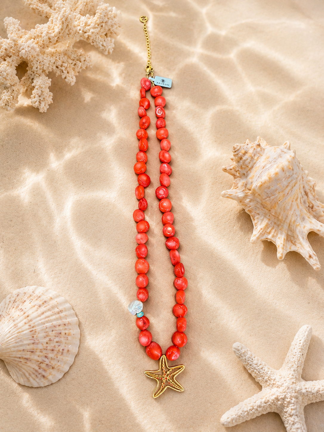Collar Thalassa Estrella de Mar – Ágata Natural