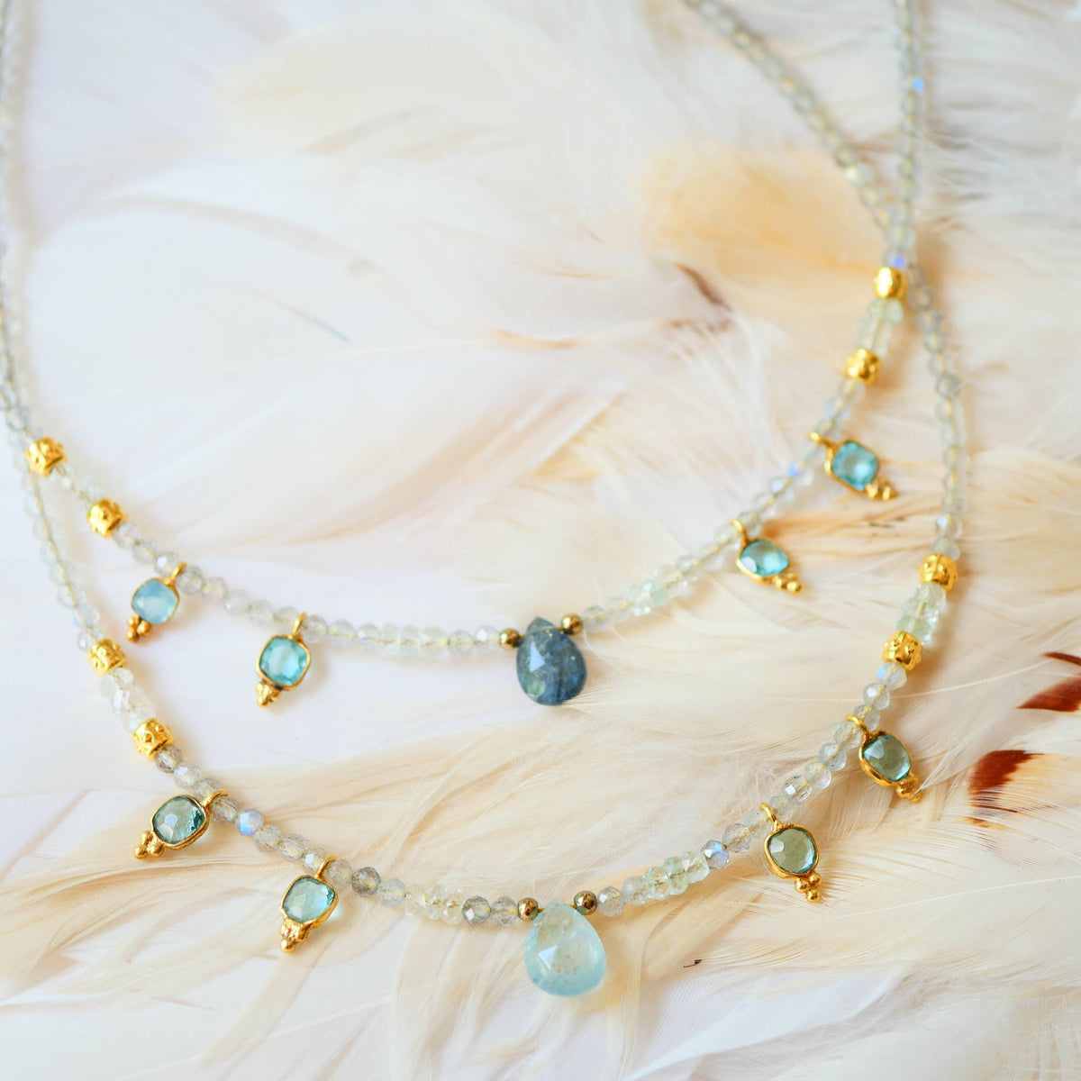 COLLAR KASHI AGUAMARINA