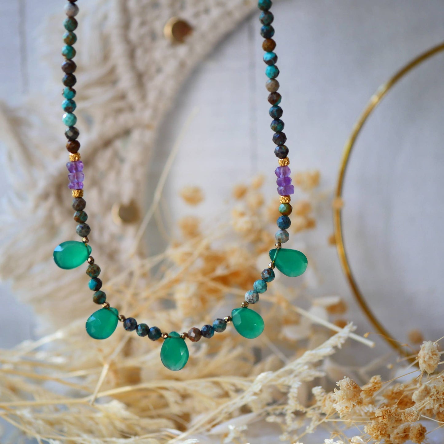 COLLAR CHANDI ÓNIX VERDE