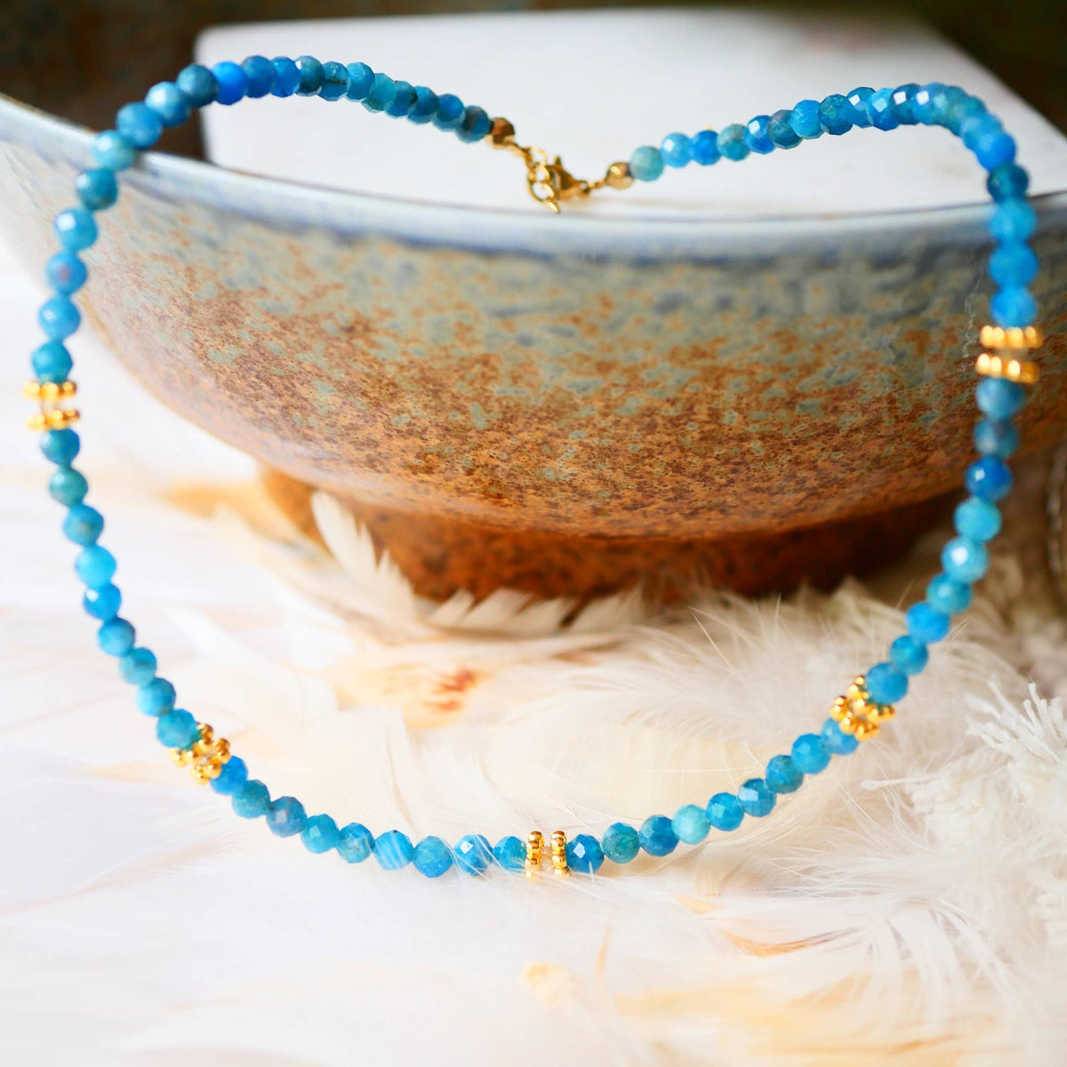 Collar PAOLA – Piedras Naturales (Granate, Apatita, Turquesa o Turmalina Multicolor)