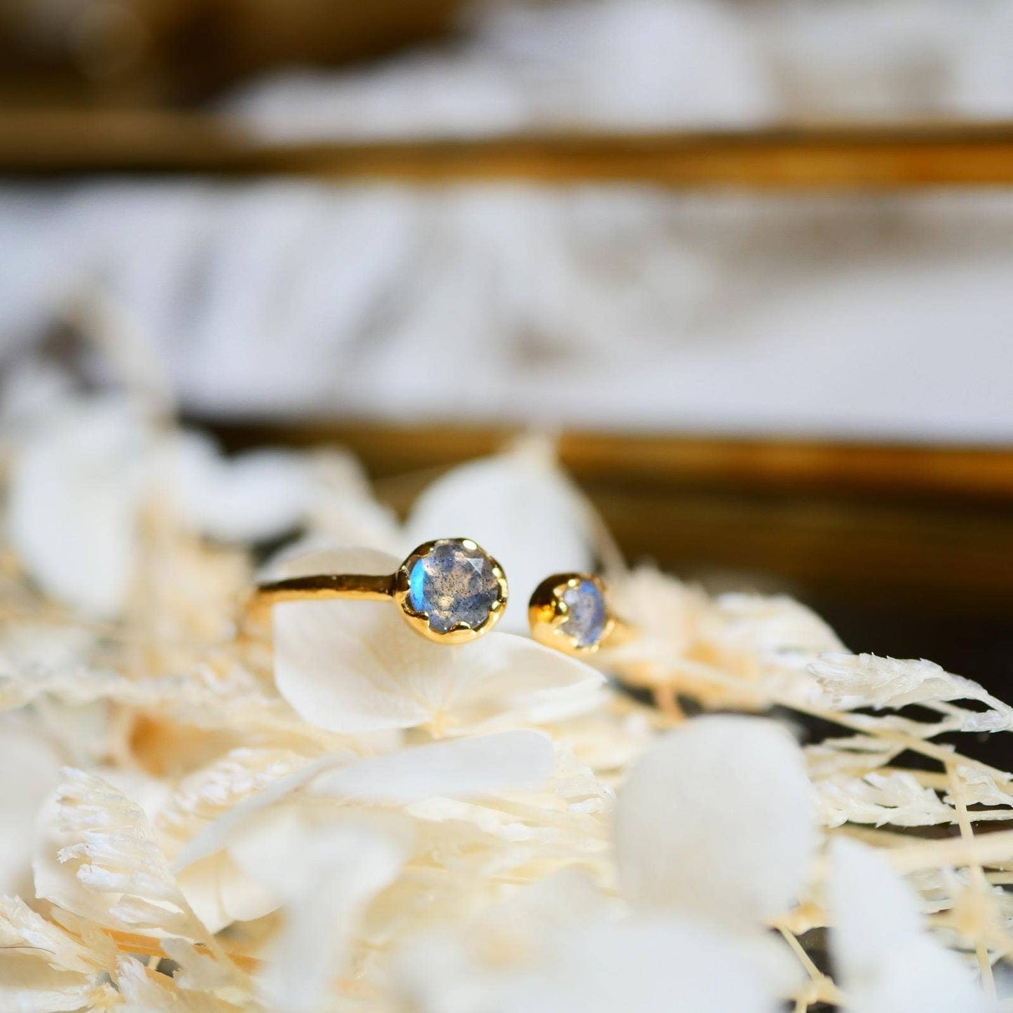 ANILLO AJUSTABLE DAENERYS - Labradorita o amatista