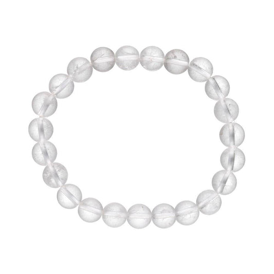 Pulsera de Cuarzo Blanco 8mm