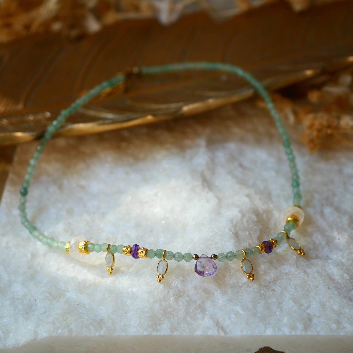 COLLAR CHAMAK AVENTURINA
