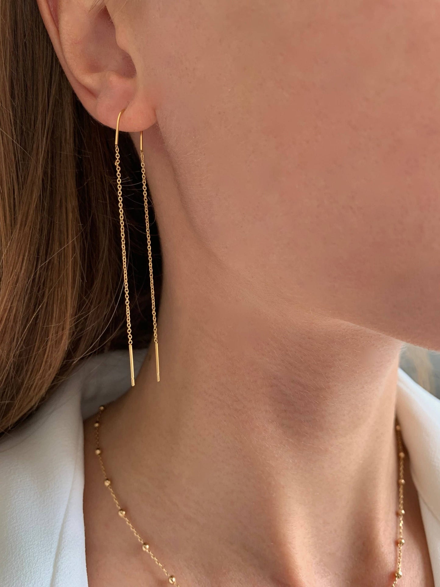 Pendientes colgantes de cadena
