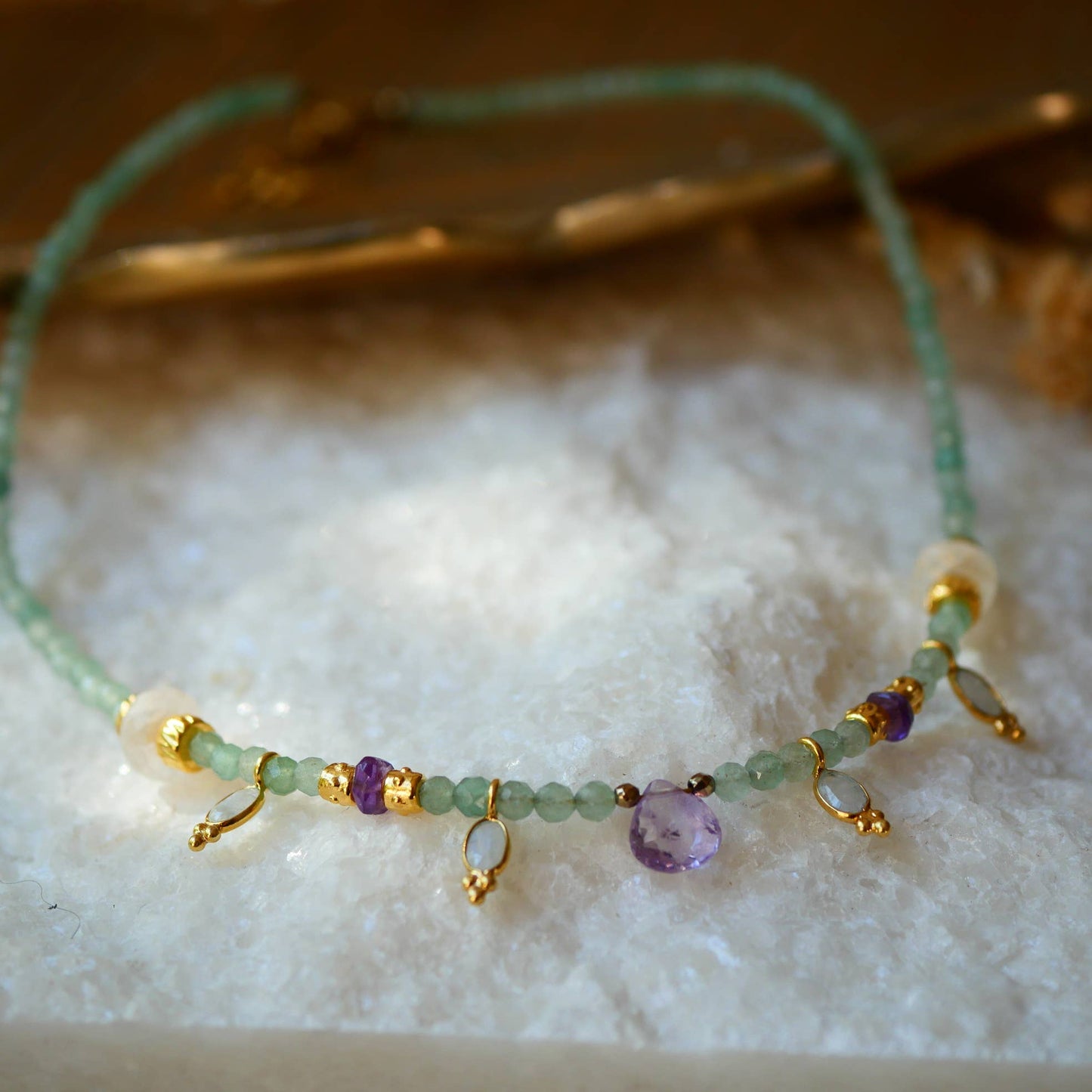 COLLAR CHAMAK AVENTURINA