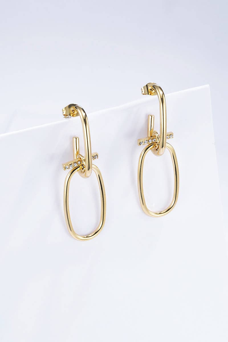Pendientes de acero inoxidable