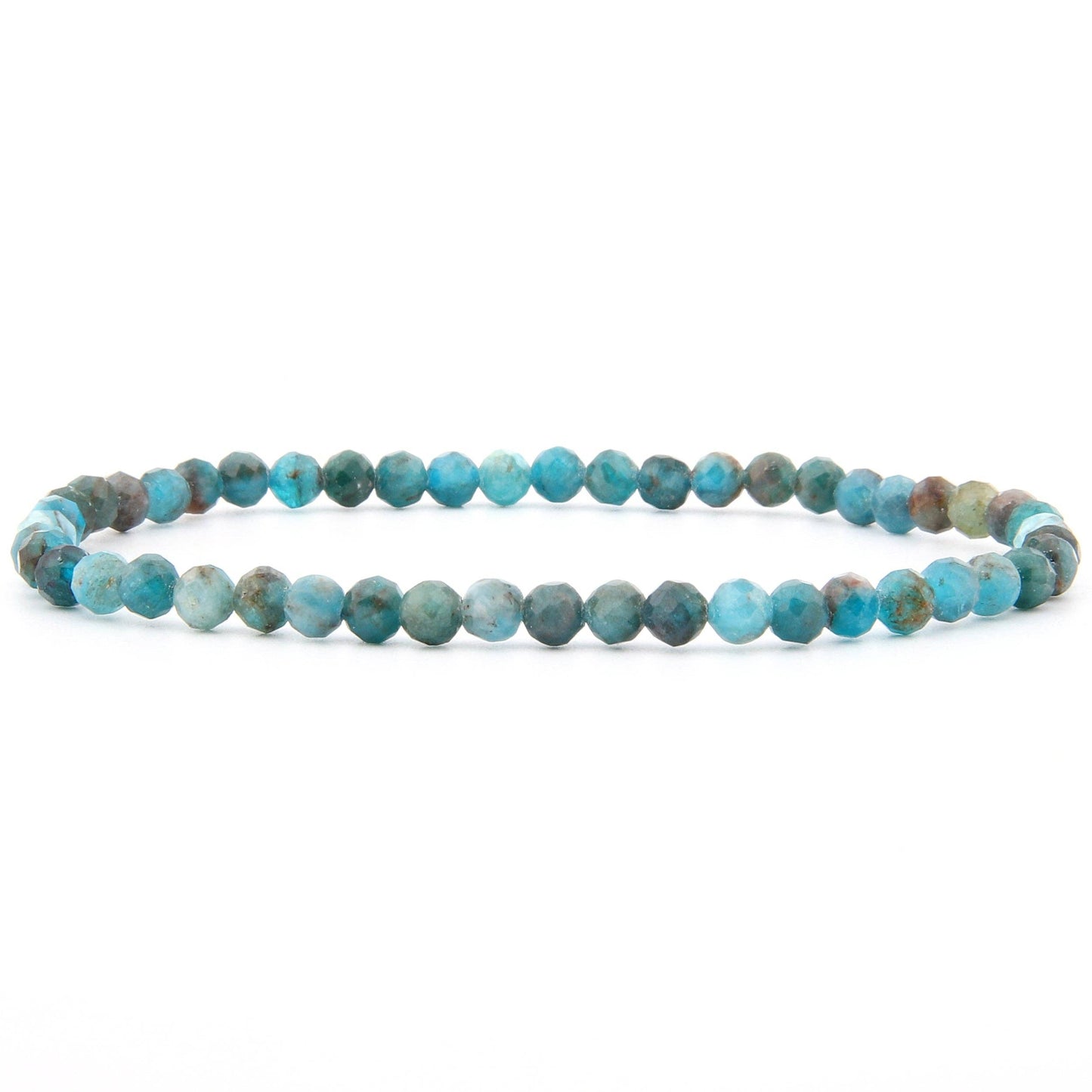 Pulsera de apatita facetada de 4 mm