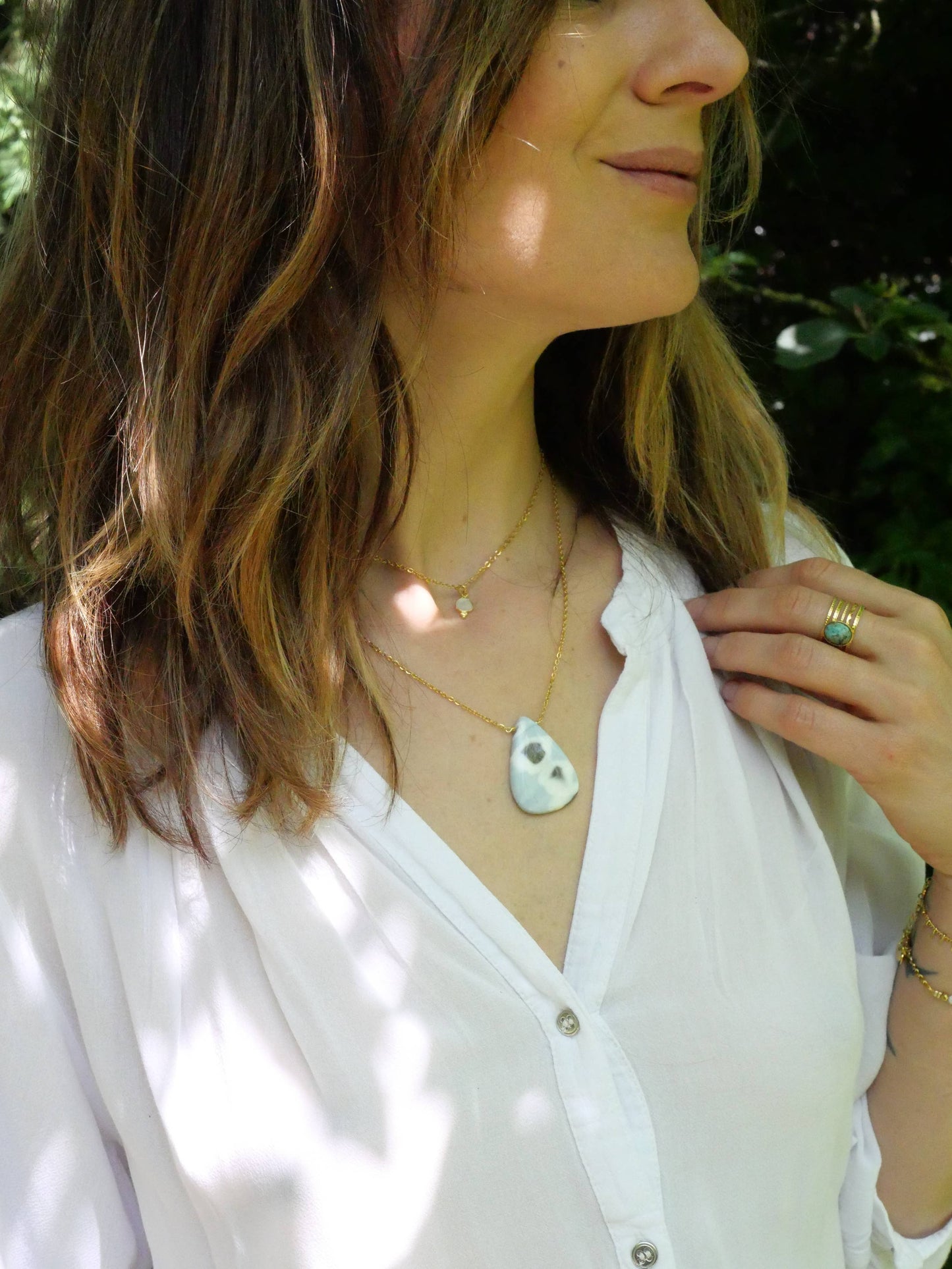 COLLAR BLUE OPAL DANAM
