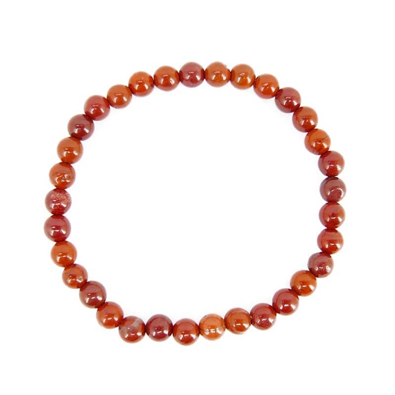 Pulsera Infantil de Jaspe Rojo 4mm