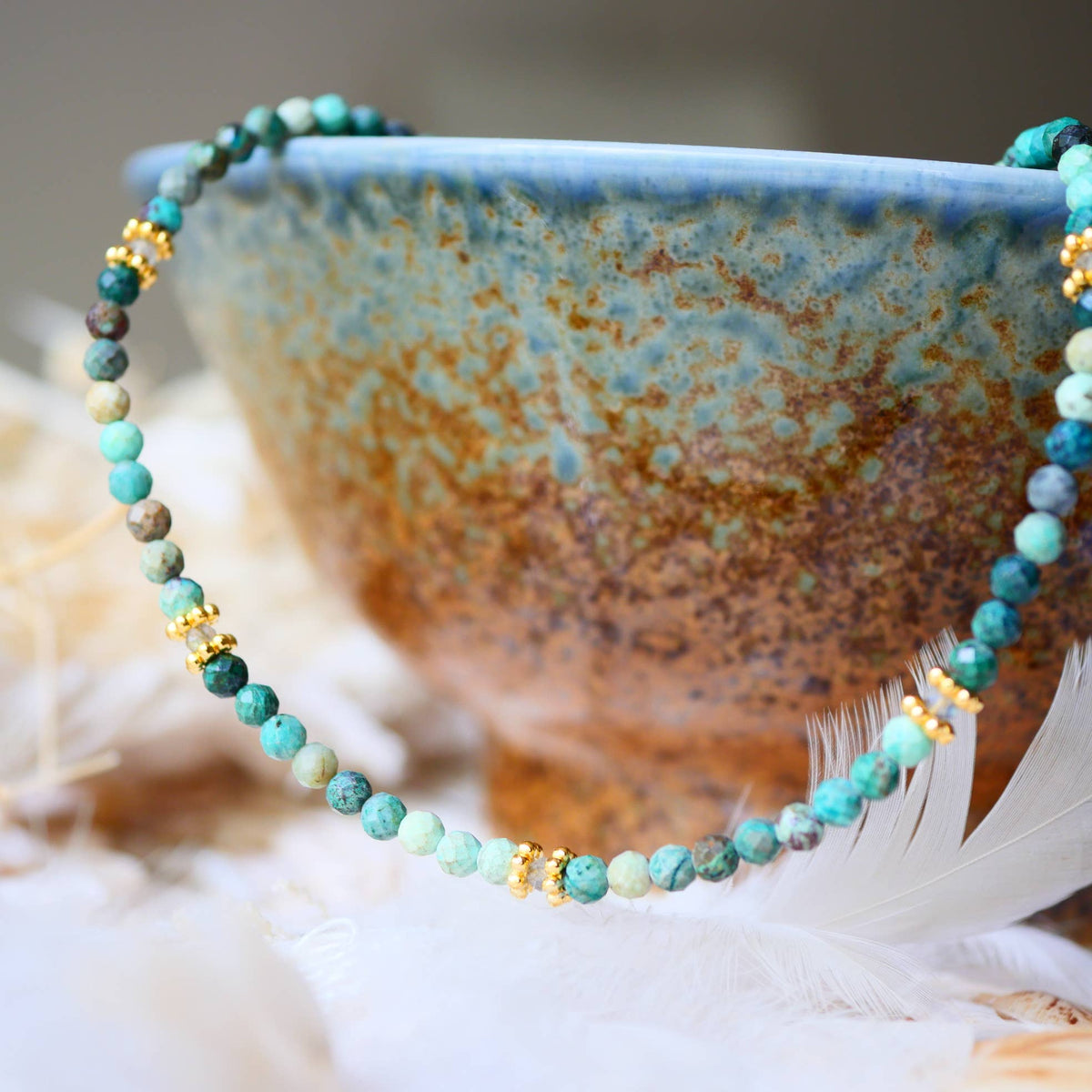 Collar PAOLA – Piedras Naturales (Granate, Apatita, Turquesa o Turmalina Multicolor)