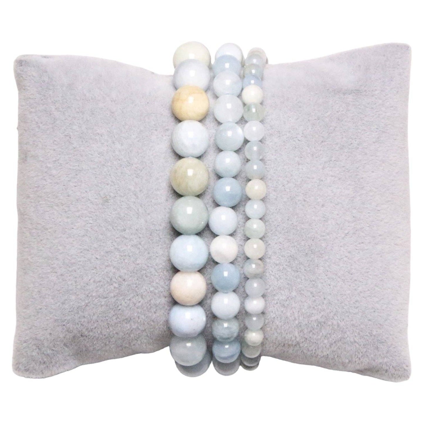 Pulsera de Aguamarina Natural Multicolor – Serenidad, Comunicación y Creatividad