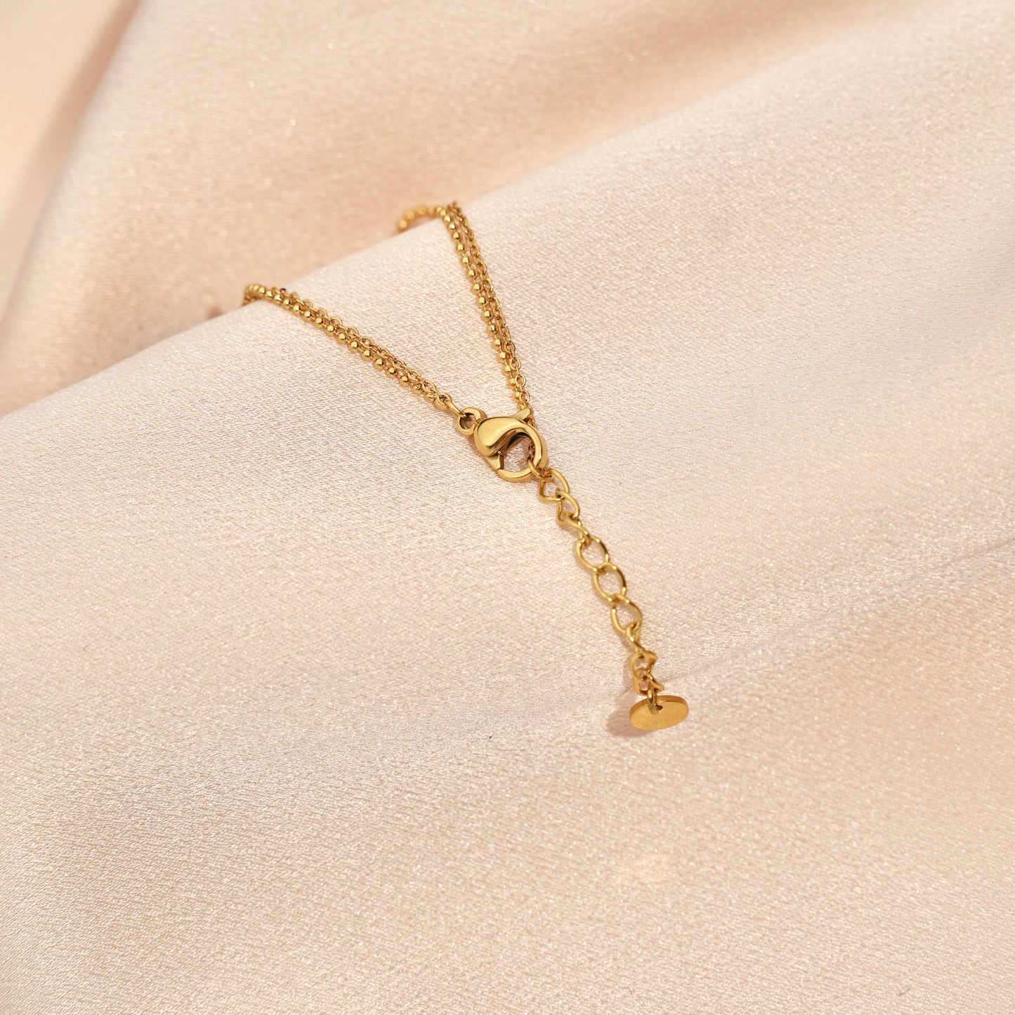 Pulsera cadena fina piedra amazonita