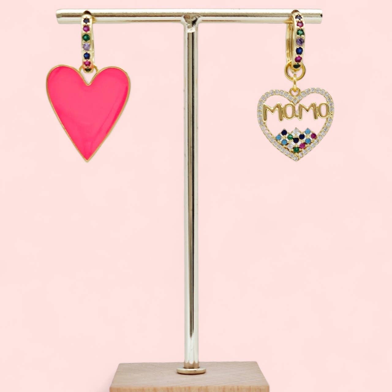 Pendientes de aro Mama Color