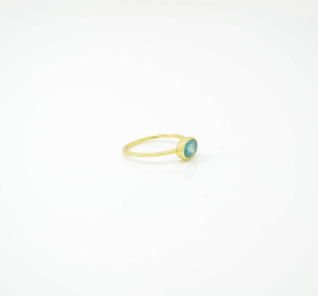 ANILLO OVALADO APATITA AZUL