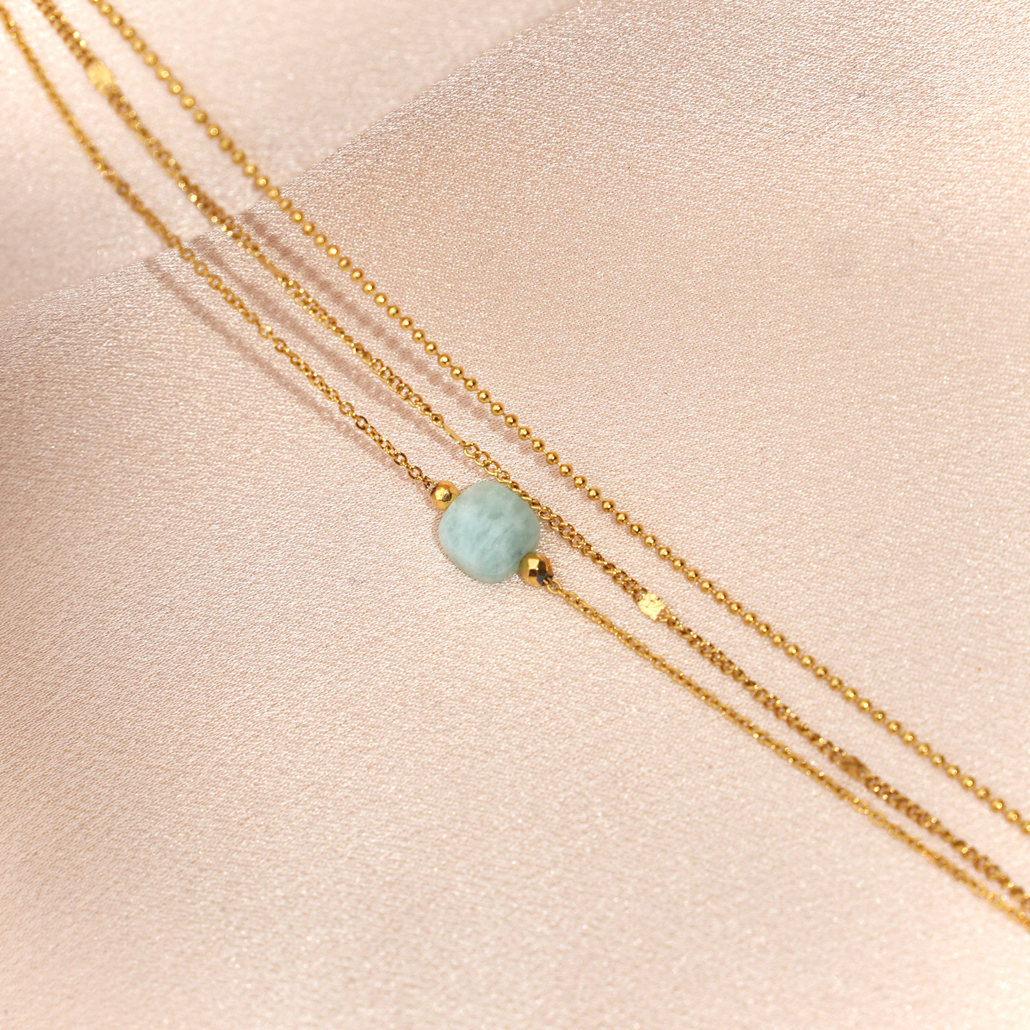 PULSERA TRIPLE – Amazonita