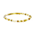 Pulsera de ópalo amarillo de 4 mm