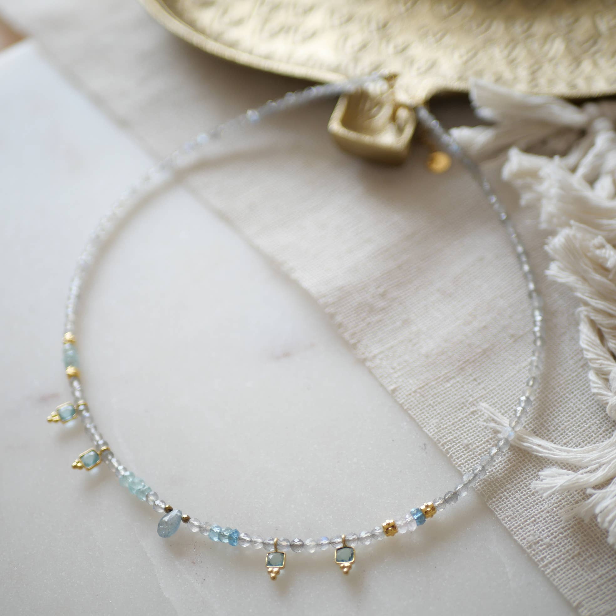 COLLAR KASHI AGUAMARINA