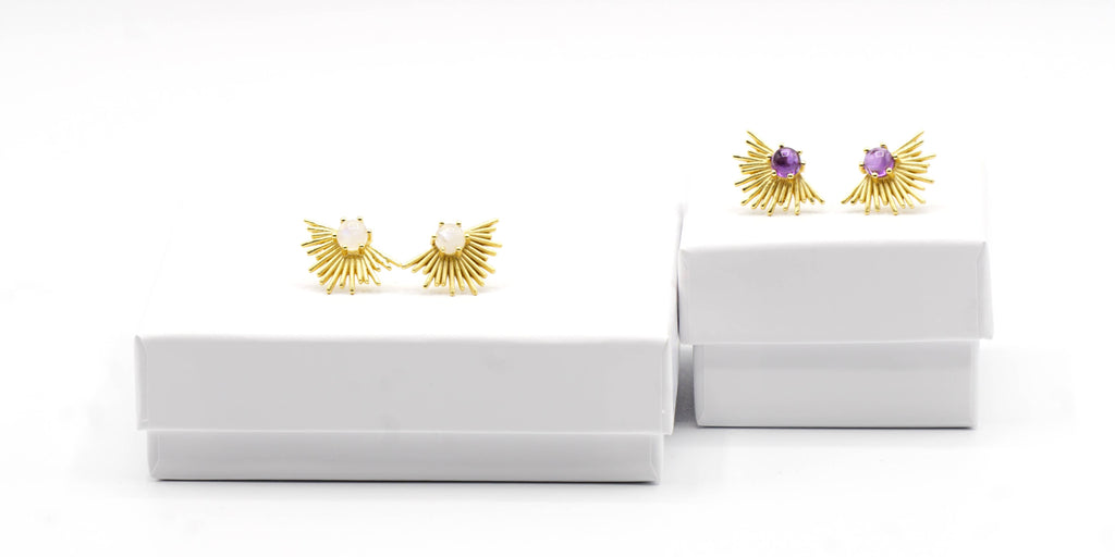 Pendientes mujer: sunrise de amatista