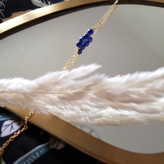 PULSERA CAMILLE - lapis, granate o hematita