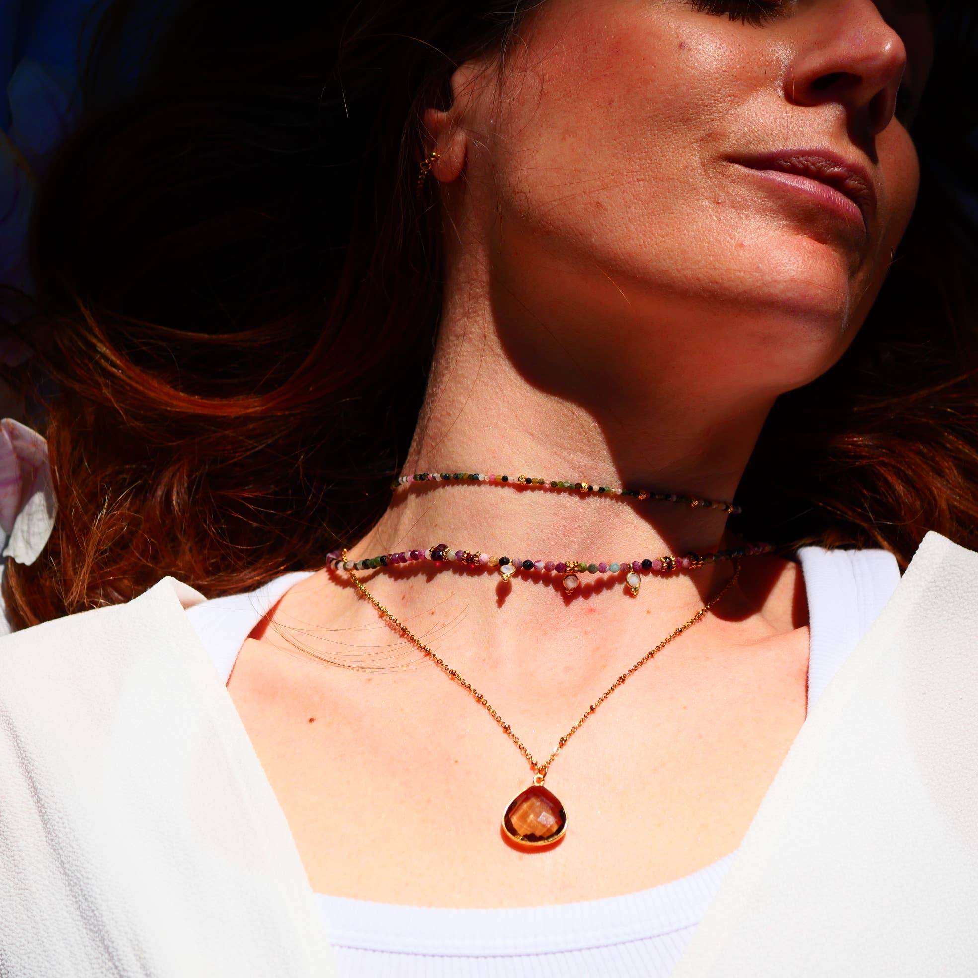 COLLIER JUSTINE - elección de piedra natural
