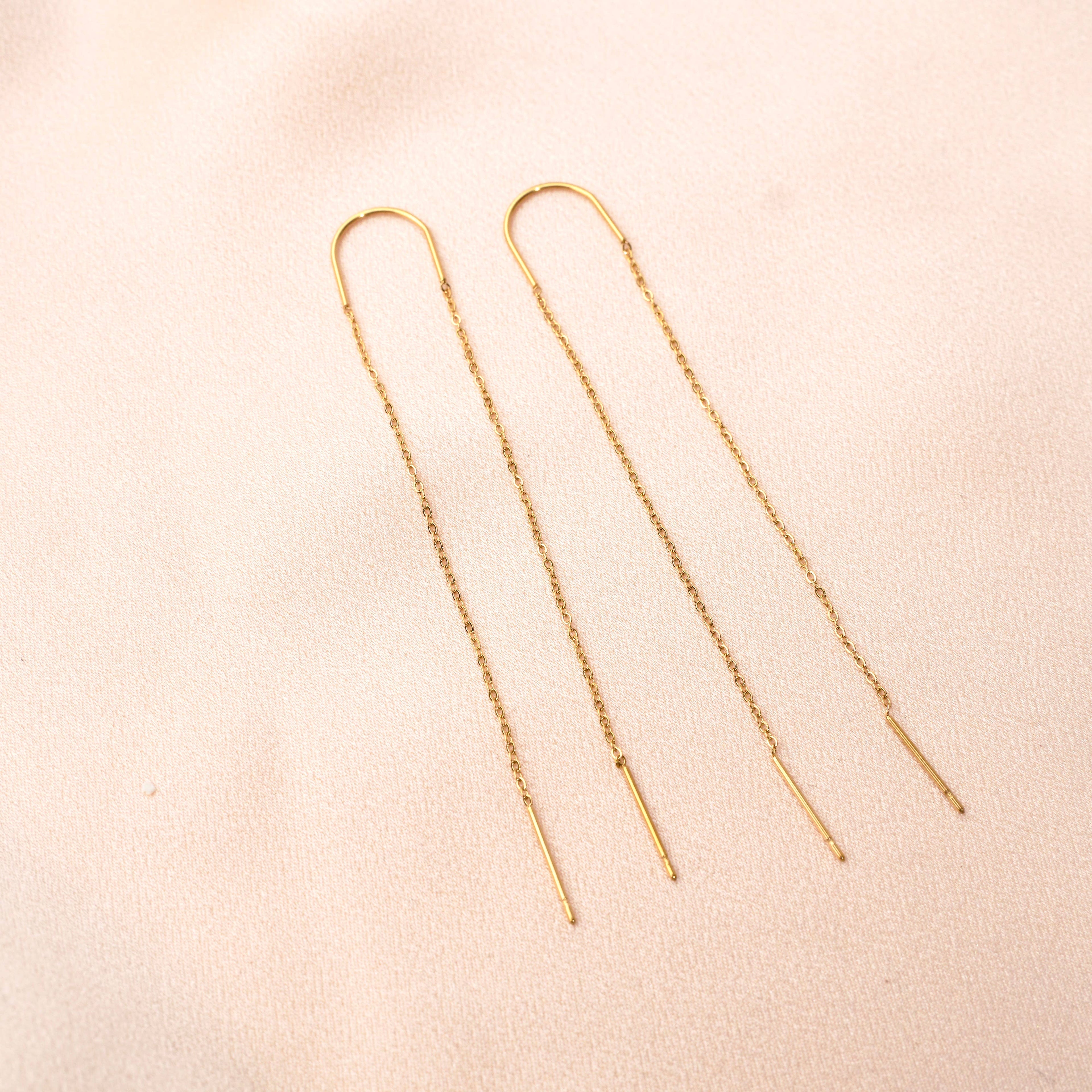 Pendientes colgantes de cadena