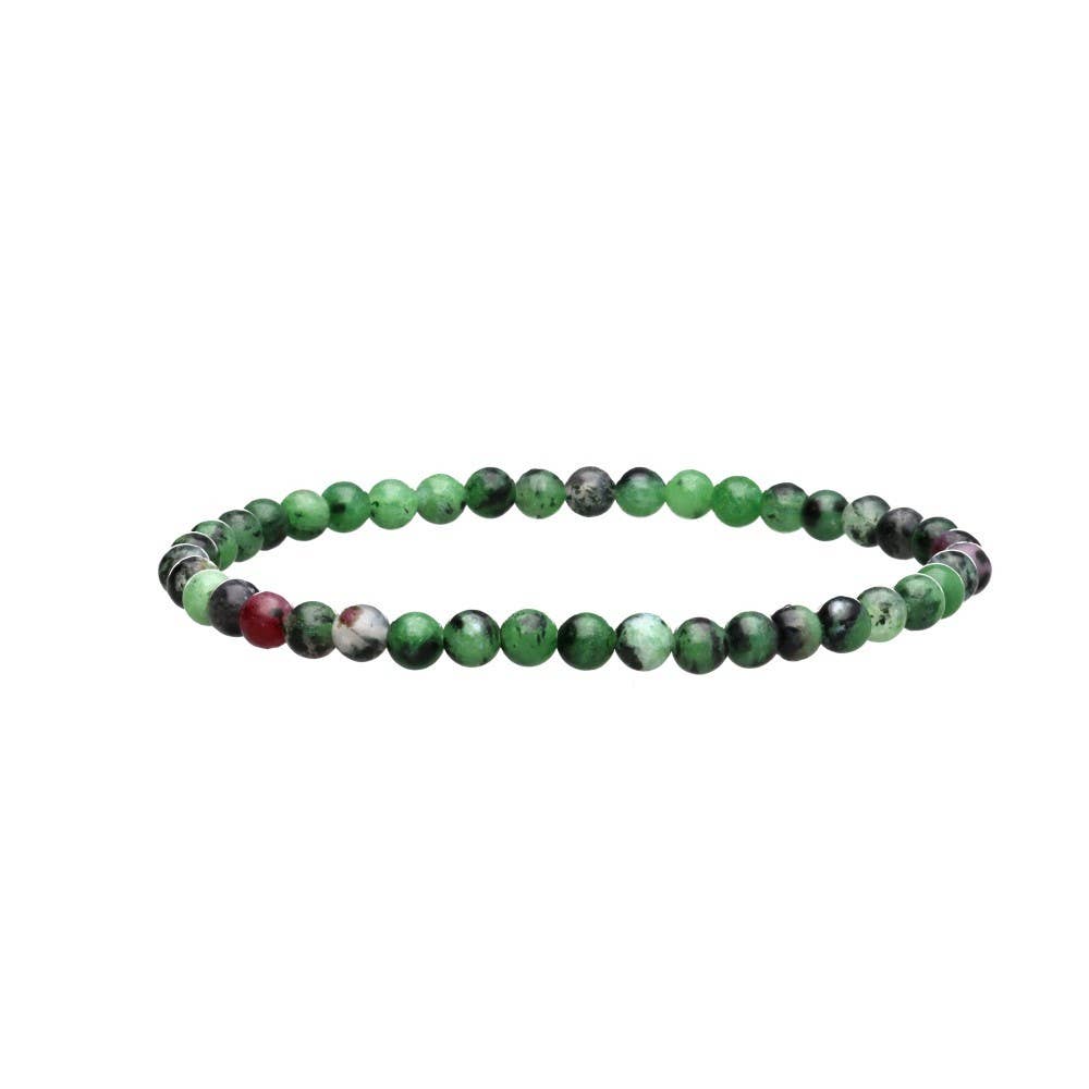 Pulsera de Rubí Zoisita 4mm