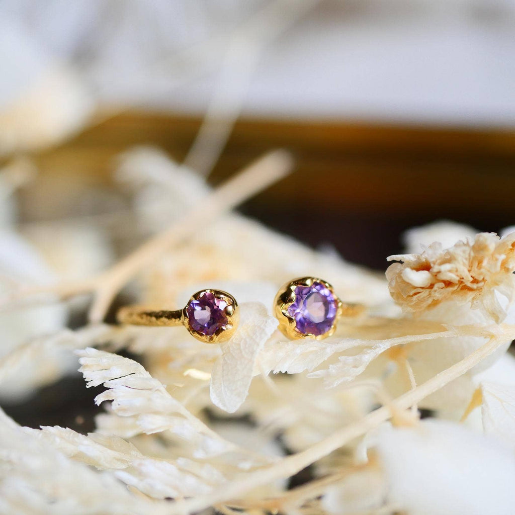 ANILLO AJUSTABLE DAENERYS - Labradorita o amatista
