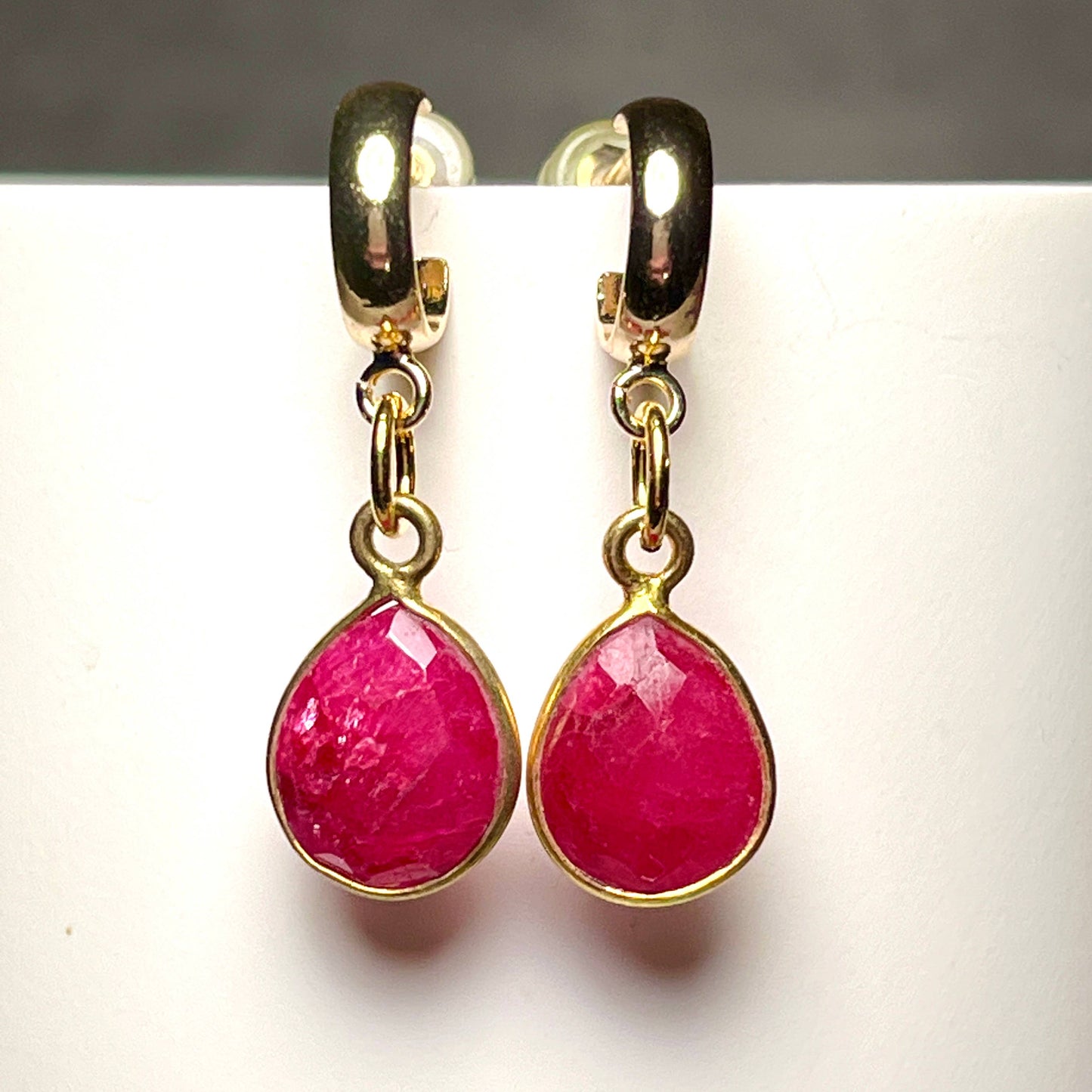 Pendientes oro fino Ruby Brut