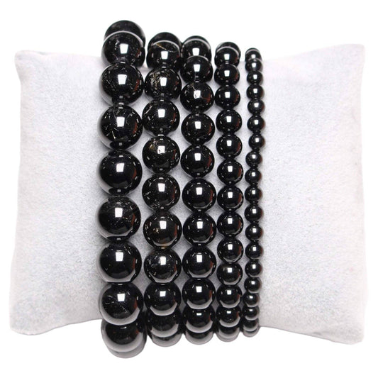 Pulsera de Turmalina Negra Natural – Protección