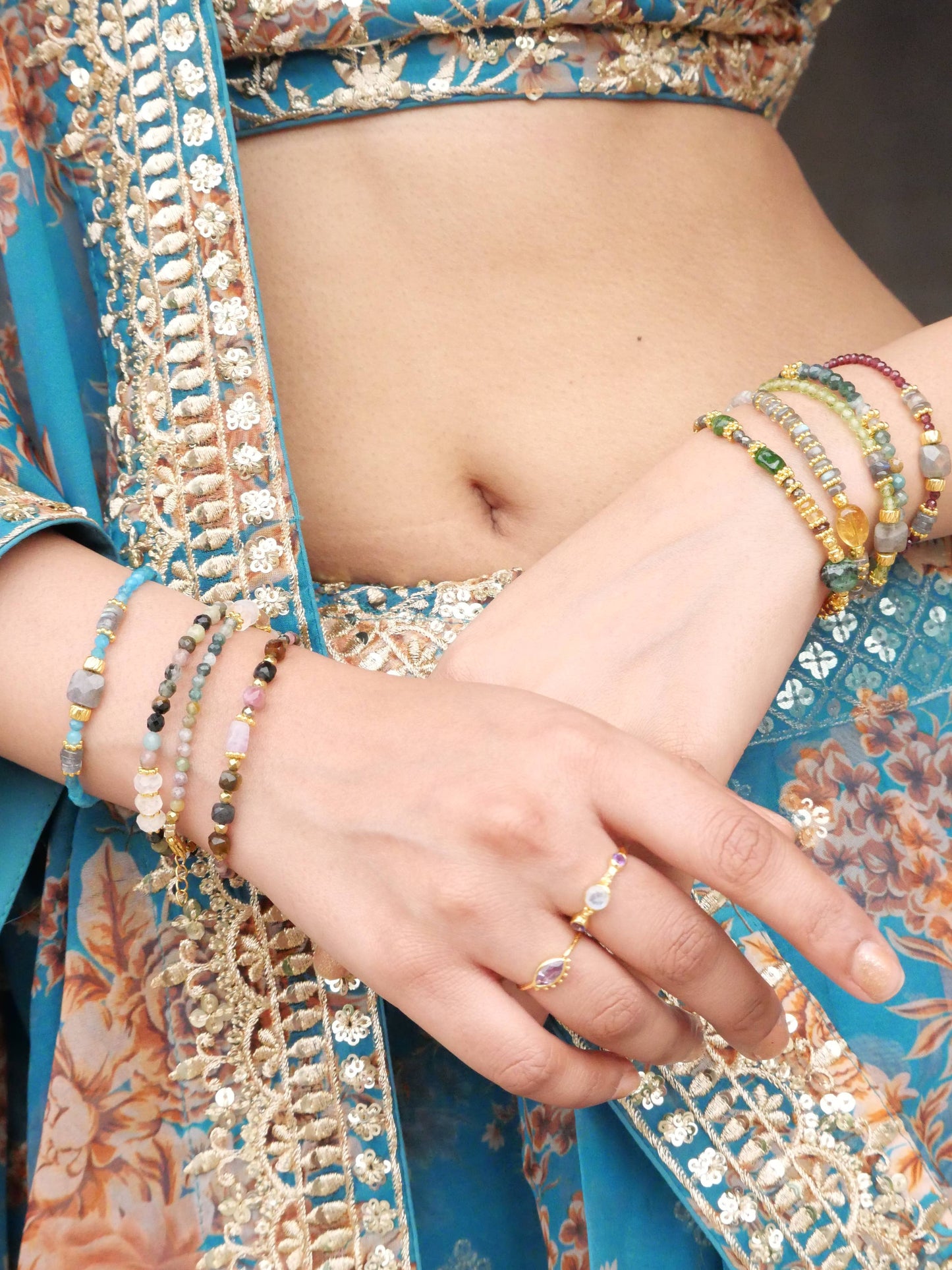 PULSERA CALI AMATISTA Y TURMALINA