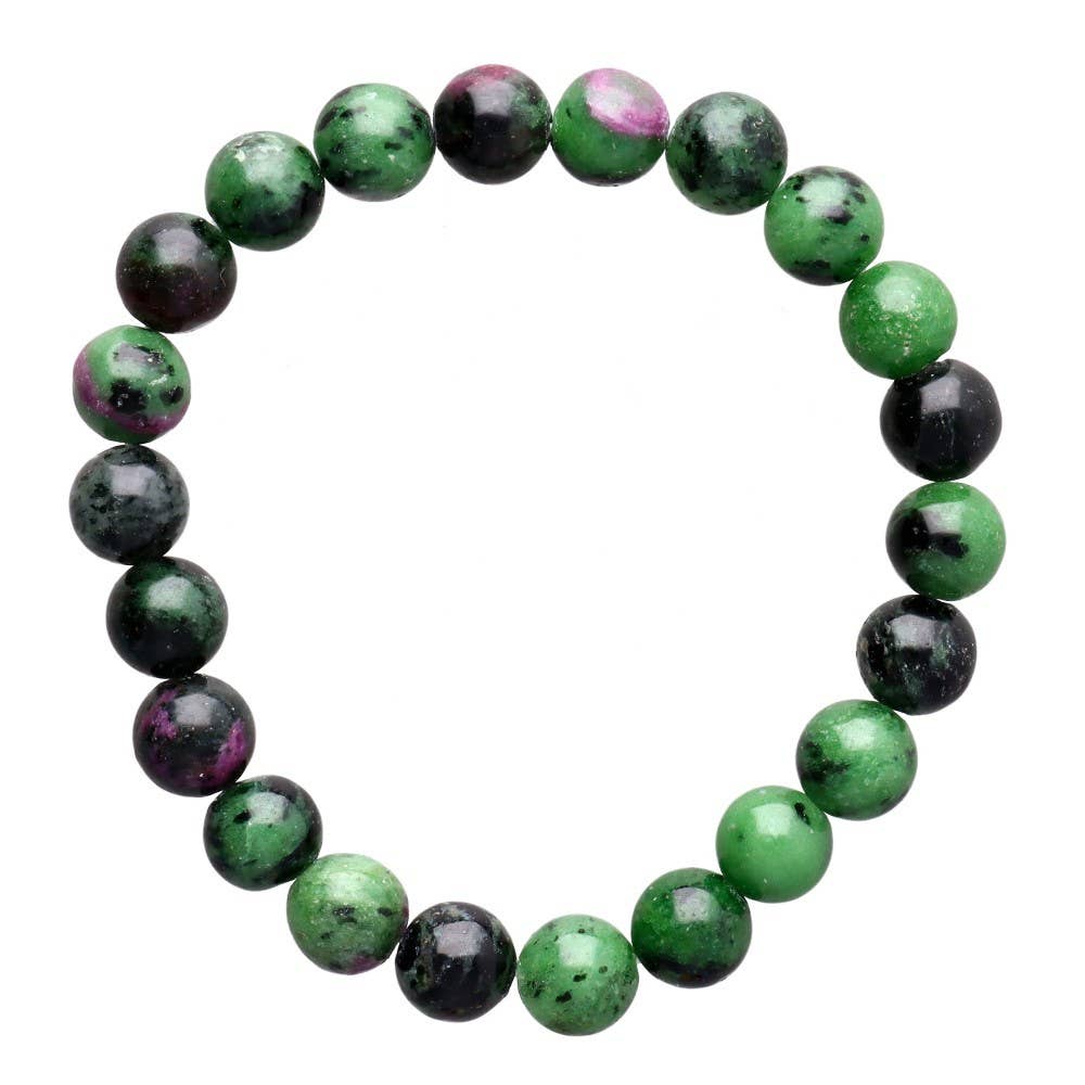 Pulsera de Rubí Zoisita 8mm
