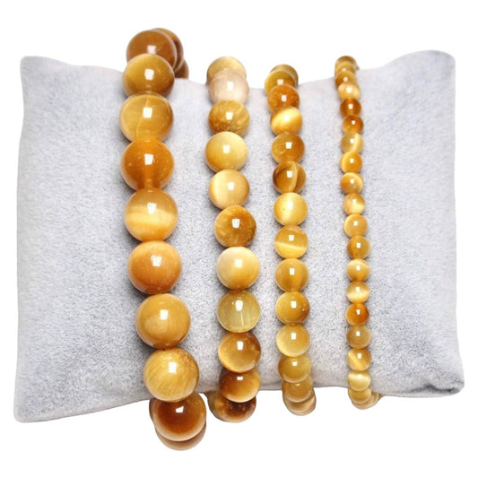 PULSERA DE OJO DE TIGRE DORADO